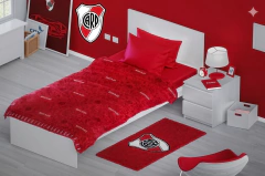 Frazada de Boca y River flannel 1 1/2 (Licencia Oficial) en internet