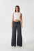 Wide Leg Metz Mid Rise Dark Grey en internet
