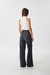 Wide Leg Metz Mid Rise Dark Grey - tienda online