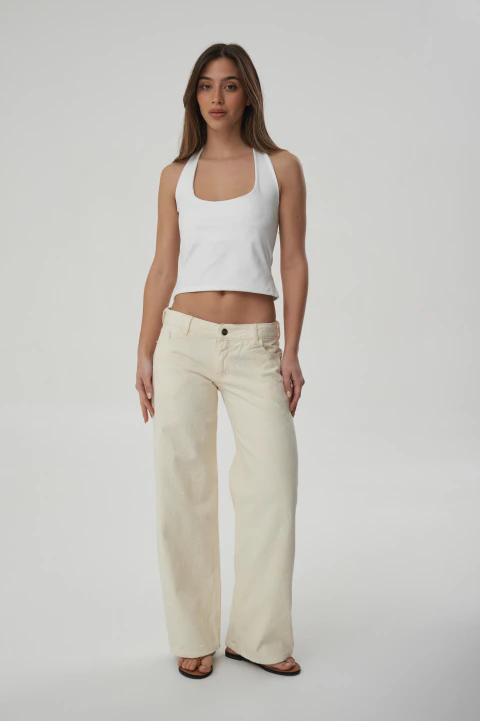 JEAN WIDE LEG ROUSE