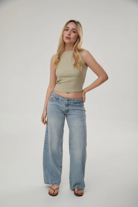 JEAN WIDE LEG MAISON