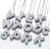 Collar de plata con colgante de inicial decorado con circonias