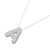 Collar de plata con colgante de inicial decorado con circonias - comprar online