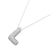 Collar de plata con colgante de inicial decorado con circonias en internet