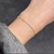 Pulsera de Plata con baño de Oro con Brillos