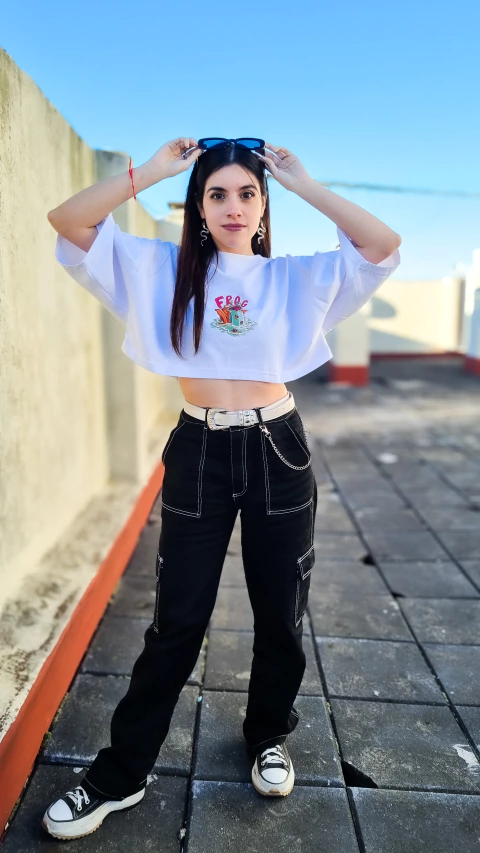 Remera Croptop Estampa "Frog" - comprar online