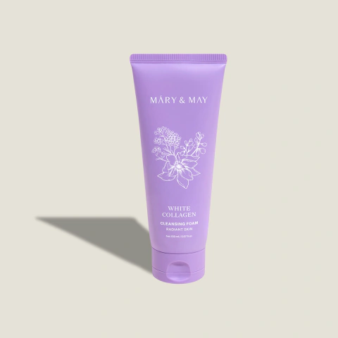 Limpiador facial | Mary&May WHITE COLLAGEN CLEANSING FOAM 150ml