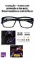 Armação Masculina Óculos Acetato Quadrado - comprar online