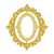 Coleção LE PETIT POA - Acrílico Moldura Oval - 2 peças - LEP12