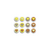 Coleção LE PETIT POA - Acrílico Dots Coração - 12 peças - LEP14