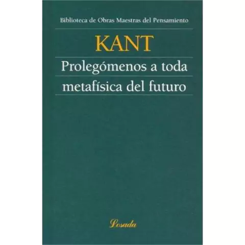 PROLEGOMENOS A TODA METAFISICA DEL FUTURO