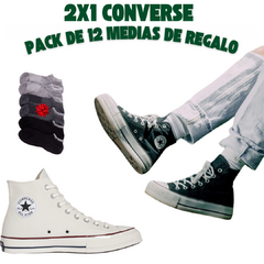 ¡2X1 CONVERSE + 12 MEDIAS DE REGALO!