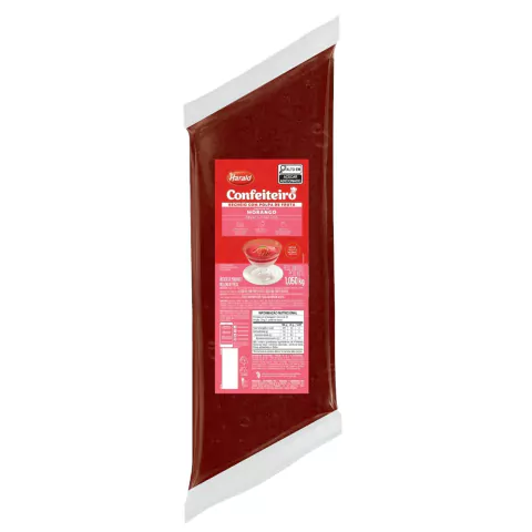 RECHEIO HARALD GEL MORANGO 1,05KG CONFEITEIRO