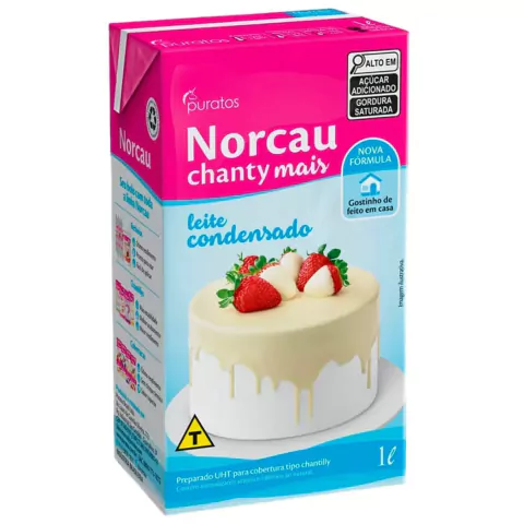 CHANTILLY NORCAU MAIS LEITE CONDENSADO PURATOS 1L