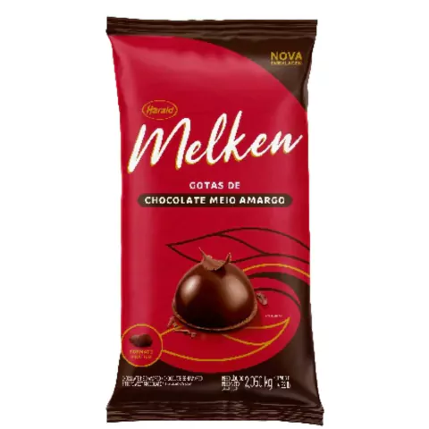 CHOCOLATE HARALD MELKEN GOTAS MEIO AMARGO 2,05KG