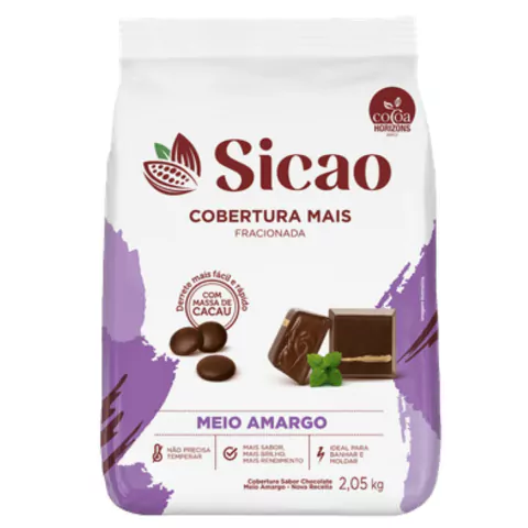 COBERTURA SICAO MAIS MEIO AMARGO 2,05KG FACIL DERRETIMENTO