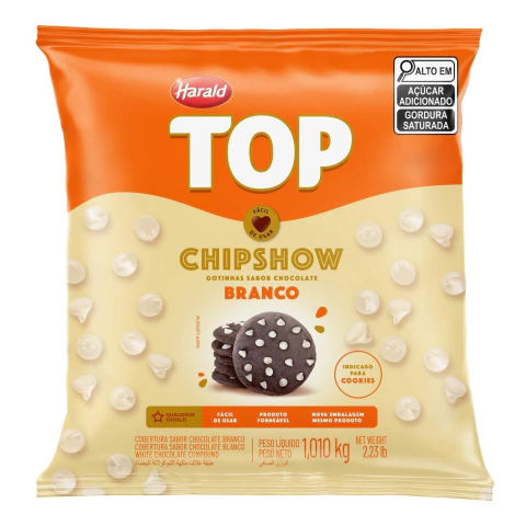COBERTURA HARALD TOP CHIPSHOW 1,01KG BRANCO