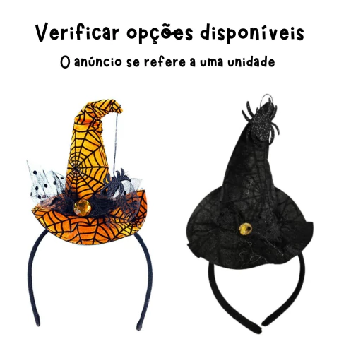 TIARA PARA CABELO CHAPEU C/ RENDA E PEDRA MIX COLOR - 13 CM PARTIU FESTA