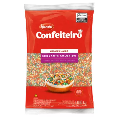 GRANULADO HARALD CROCANTE COLORIDO 1,01KG