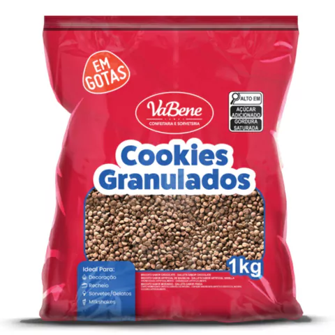 COOKIES VABENE GOTAS SABOR CHOCOLATE 1,0KG