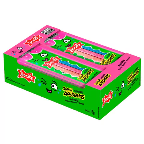 DOCILE CANUDINHO SUPER AZEDINHOS 12UN X 15G