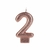VELA SILVER GLITTER BRONZE NUMEROS - loja online