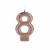 VELA SILVER GLITTER BRONZE NUMEROS - loja online