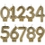 VELA SILVER GLITTER DOURADA NUMEROS - comprar online