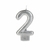 VELA SILVER GLITTER PRATEADA NUMEROS - loja online