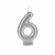 VELA SILVER GLITTER PRATEADA NUMEROS na internet