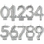 VELA SILVER GLITTER PRATEADA NUMEROS - comprar online