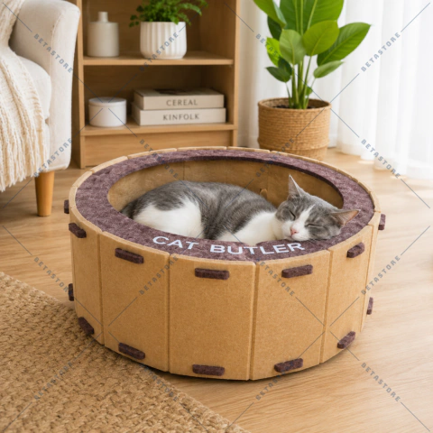 Cama Rascador para Gatos En Fieltro de Poliéster