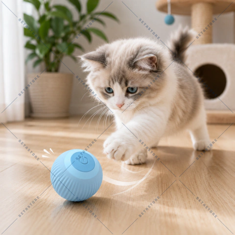 Pelota Interactiva Recargable Para Gatos