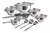 Bateria De Ollas Renahouse 15 piezas Acero Inoxidable