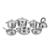 Bateria De Ollas 13 Piezas Acero Inoxidable SwissHome