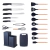 Set 19 Utensilios De Cocina En Silicona Con Tabla De Picar - tienda en línea