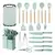 Set 19 Utensilios De Cocina En Silicona Con Tabla De Picar