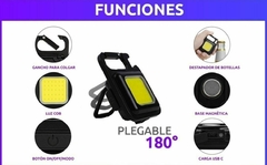 Mini Linterna Llavero COB: potencia recargable y luz blanca fría en internet