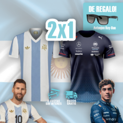 ¡El 2X1 MAS COTIZADO! 2 CAMISETAS AL PRECIO DE UNA + LENTES PREMIUM!