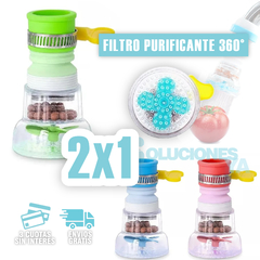 ¡OFERTA 2X1! Filtro Purificador 360° Para Grifos - Cocina, baño o donde quieras!