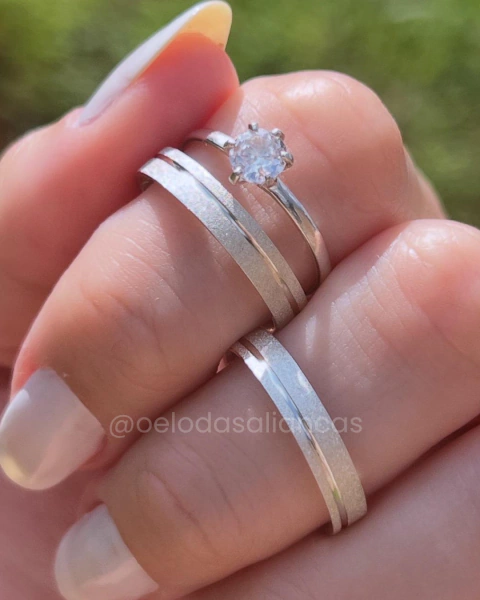 Par de Aliança Eterna 3MM