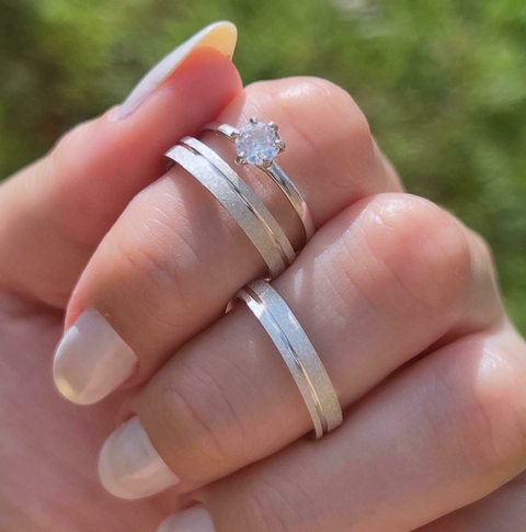 Par de Aliança Eterna 3MM - comprar online