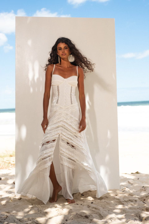Vestido Novos Começos Off White - comprar online