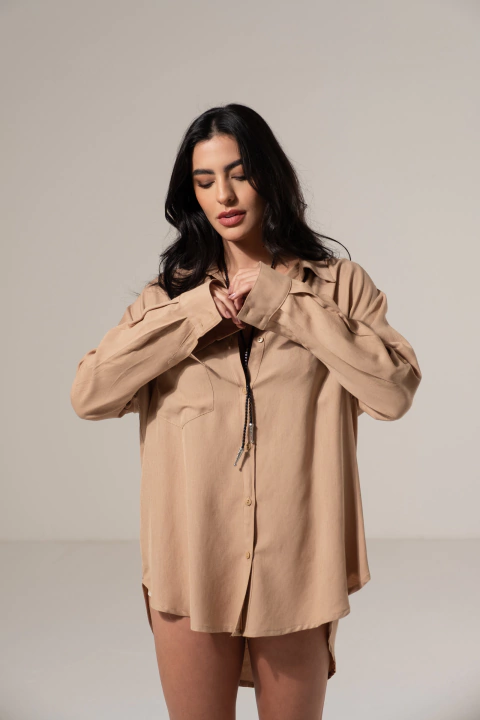 Camisa Alma Livre Bege - comprar online