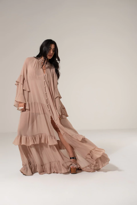 Vestido Tunica Jardim Do Tempo Rose - comprar online