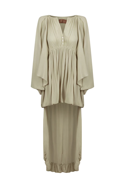 Vestido Balonê Acalanto Verde - comprar online