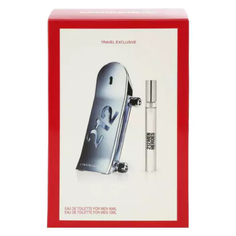 SET 212 MEN HEROES CAROLINA HERRERA EDT 90ML
