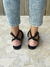 Sandalia Lety Gamuzon "Negro" - Sole Bagli Shoes