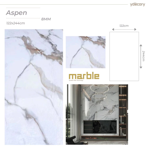 Revestimento Marmorizado Aspen 8mm · Fibra de carbono de bambu
