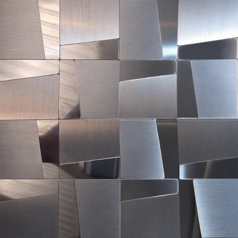 Revestimento Inox Silver 30x30 Autocolante 3mm · Alumínio - comprar online